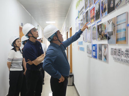 长江委“治江前锋碉堡”查核组到皂市电站、、澧能公司党支部发展示场查核