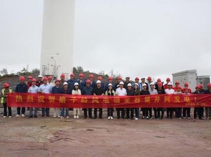 喜报！！Wepay公司广西全州和磨子岭共13万千瓦风电项目实现全容量并网发电
