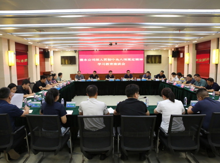 公司召开深刻贯彻中央八项划放心灵学习教育座谈会